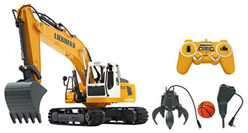 Jamara- Liebherr R936 Destruction-Set Giocattolo Scavatrice Telecomandato, Scala 1:24, 2.4 Ghz, Colore Giallo, 1:20 Scale, 405112