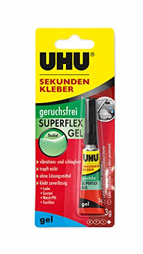 Uhu Sekundenkleber Superflex Gel, 3 G In Tube