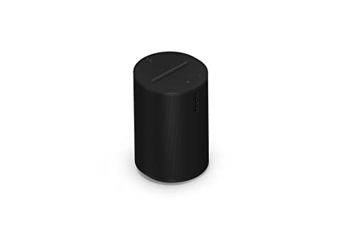 Sonos Era 100, Smart Speaker Altoparlante Wi-Fi, Bluetooth E Line-In 3,5Mm, Alexa Integrata E Air Play 2, Trueplay, Nero