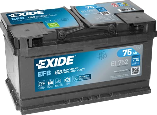 Batería 12V/75Ah - 730 Cca - Efb Exide El752