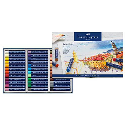 Faber-Castell 127036 - Pastelli A Olio Permanenti Studio Quality, Astuccio Da 36 Pezzi