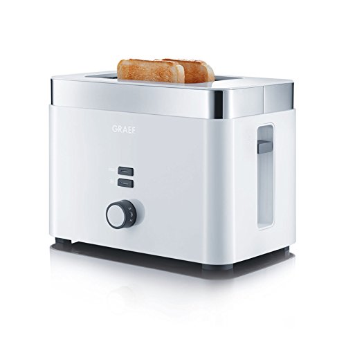 Graef To61Eu Tostapane, 1000 W, Plastica, Bianco