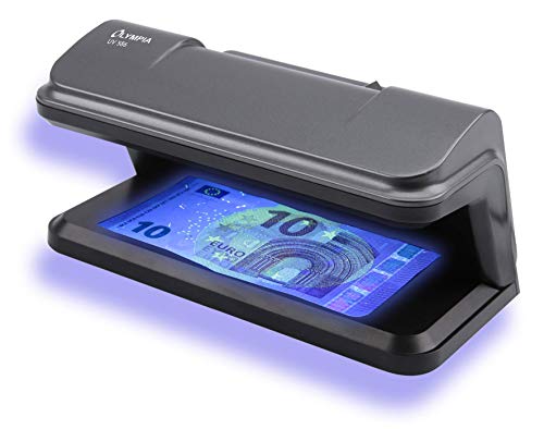 Olympia - Tester Di Banconote Uv Sicuro (Uv 586) Per Test Di Denaro Falso Veloci E Affidabili, Ideale Nella Zona Di Cassa | Rilevatore Di Banconote Co