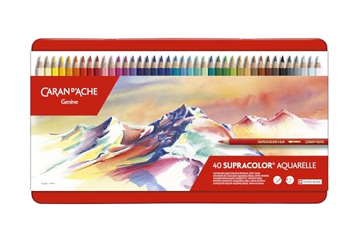 Caran D-Ache Supracolor Soft Aquarelle 40, Colori Assortiti