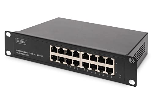 Digitus Dn-80115 Switch No Administrado Gigabit Ethernet (10/100/1000) Negro 1U
