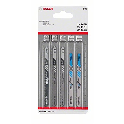 Bosch 2608667853 - Hoja De Sierra De Calar T44D,T1B,T18A: 5 Uds