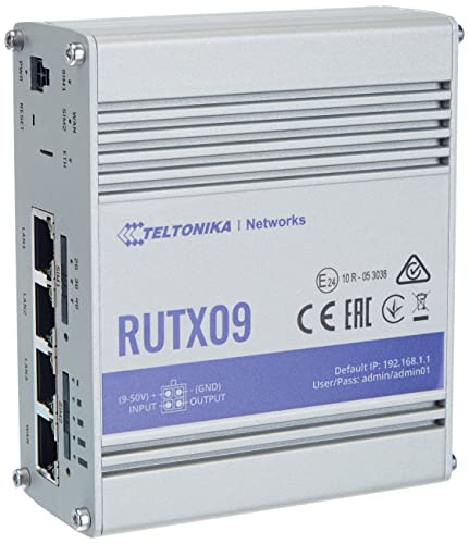 Teltonika Rutx09 Wired Router Aluminium