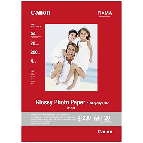 Canon Gp-501 Carta Fotografica Lucida Formato A4 (20 Fogli) - 200G/M²
