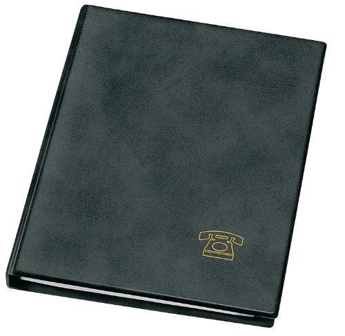 Veloflex - Rubrica Telefonica Formato A5, Colore Nero