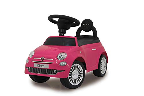 Jamara- Fiat 500 Giocattolo Macchina Da Spingere, Colore Rosa, 600 X 275 X 380 Mm, 460436