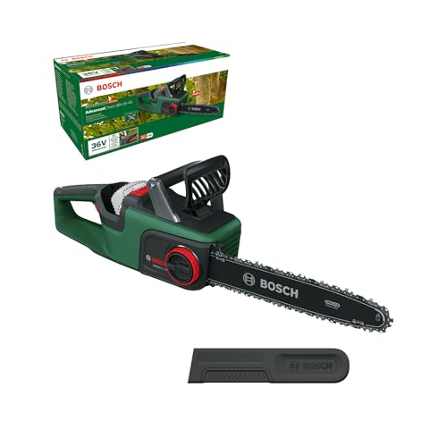 Bosch Home And Garden Sega A Catena Batteria Advancedchain 36V-35-40 (Per Tagliare In Legno Duro; 36 Volt System; Velocità Della Catena: 14M/S; Senza
