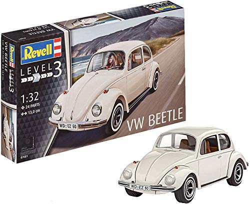 Revell- Vw Käfer Volkswagen Modellino Auto, Colore Bianco, Rg7681