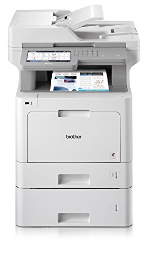 Brother Mfc-L9570Cdwt Professionale 4 In 1 Multifunzione Laser A Colori (Stampante, Scanner, Fotocopiatrice, Fax, 2400 X 600 Dpi) Bianco/Grigio