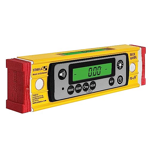 Stabila Livella Elettronica Tech 196 Dl – Livella Digitale Impermeabile E Antipolvere Secondo Ip 67, 2 Display Digitali, Senza Calibrazione Con Custod