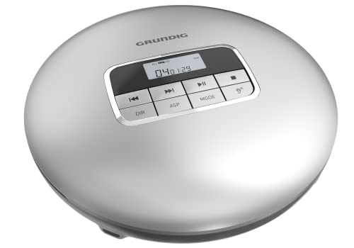 Grundig Gcdp 8500 Lettore Cd Portatile, Argento/Nero