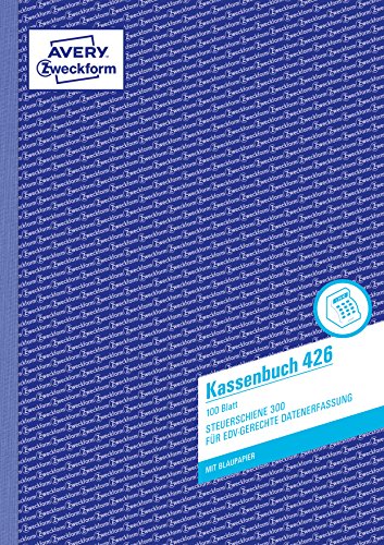 Avery Zweckform 426 Kassenbuch Din A4 Edv 100 Blatt Datev Steuerscheine 300