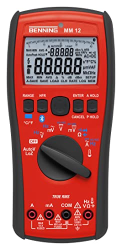 Benning Mm 12 Trms Multimetro Digitale Con Registrazione E Funzione Bluetooth, Interfaccia, 1 Pezzi, 044088