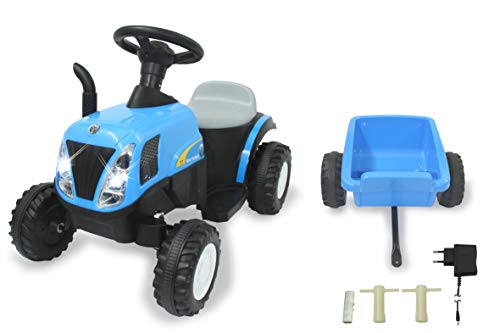 Jamara- Trattore Cavalcabile, Colore Blu, Grande, 460482