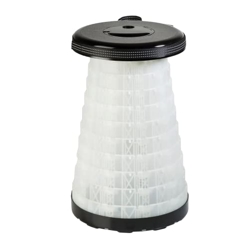 Wedo 2126101 Sgabello Telescopico Con Illuminazione A Led Sittoglow, Tüv & Gs, 1.28 Kg, Nero