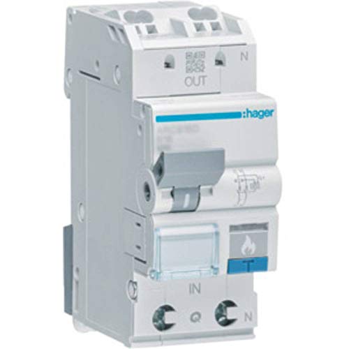 Hager Brand Protezione Interruttore 1P + N, 6Ka, B16 A Arc916D
