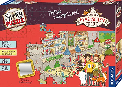 Kosmos Schule Der Magischen Tiere - Story Puzzle: Endlich Ausgegeistert!: Kinderspiel