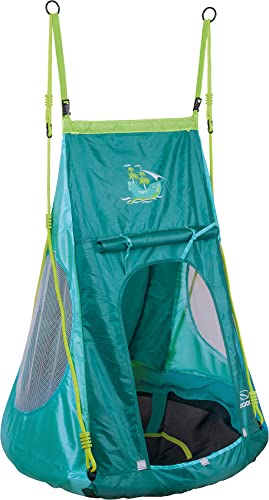 Hudora 72152 - Altalena Da Giardino, 90 Cm, Con Tenda Pirata