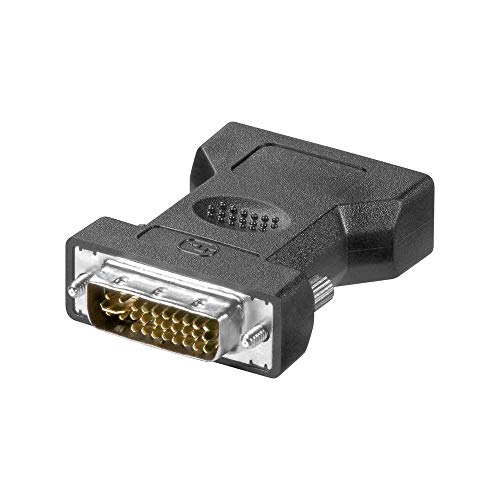 Goobay 68030 Adattatore Analogico Dvi-I/Vga, Dorato, Nero