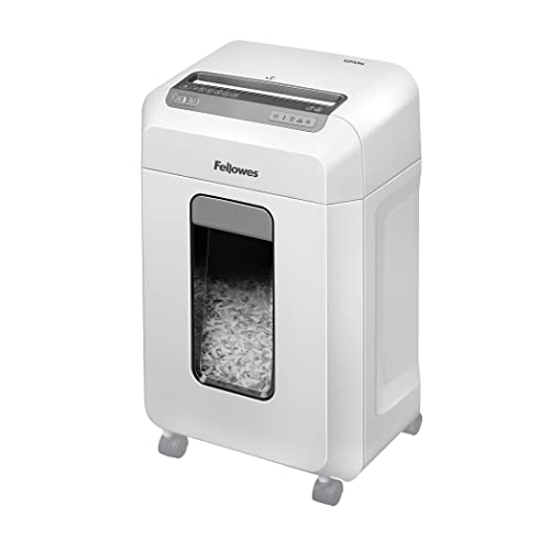 Fellowes Distruggidocumenti A Microframmento 12Ms, 12 Fogli, Per Casa E Ufficio, Con Tecnologia Safesense E Retromarcia Automatica, Cestino Da 23 Litr