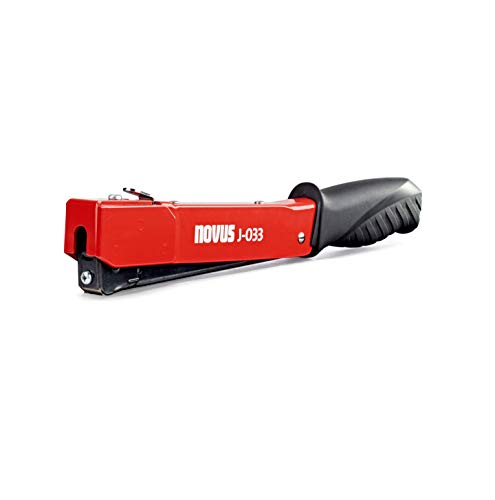 Novus J-033 - Tettatrice Per Martelli Con Impugnatura Ergonomica, Sistema Di Ricarica Rapida Per Morsetti A Filo Piatto, 6-10 Mm, Colore: Rosso