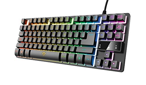 Trust Gxt 833 Thado Keyboard Usb Dutch Black Silver
