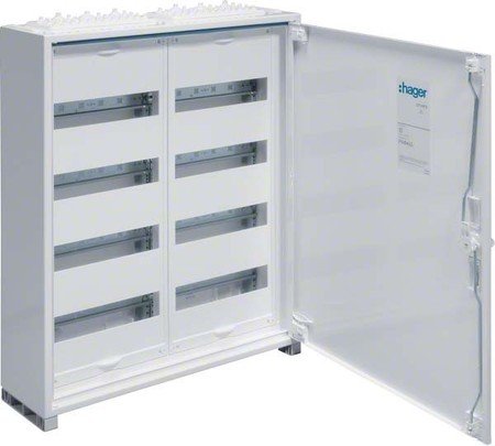 Hager Serie Fwb – Scatola Di Distribuzione Superficie 2 Chiusa 4 File 96 Moduli Equipada