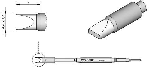 Jbc C245908 Saldatura Punta Per T245