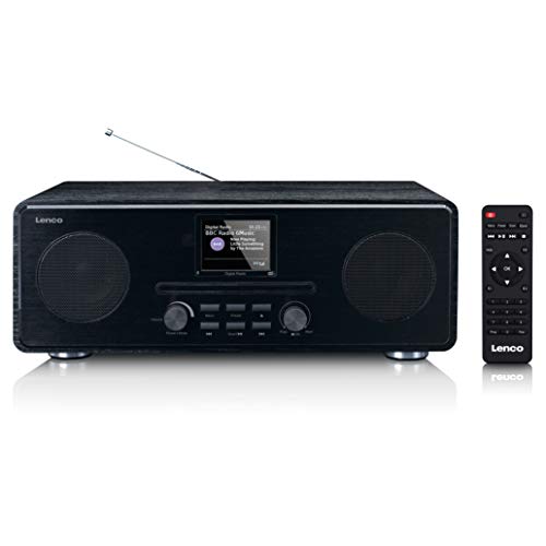 Lenco 810076 Dar-061 Dab+ Cd Radio - Bluetooth 5.0 - Ricevitore Dab+ E Fm Pll - Display Lcd - Sveglia Due Ore - 2 X 10 W Rms - Equalizzatore - Aux-In