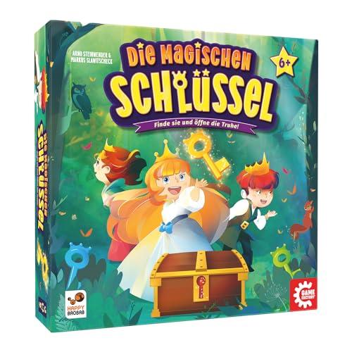 Game Factory 646323 Le Chiavi Magiche, Incantevole Dadi 6 Anni Famiglia, Gioco Per Bambini, Per 2-4 Giocatori, Colore