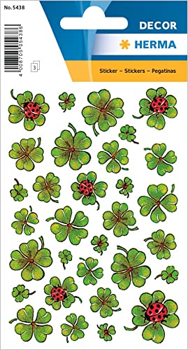 Herma Decor Stickers Shamrocks 3 Sheets Etichetta Autoadesiva