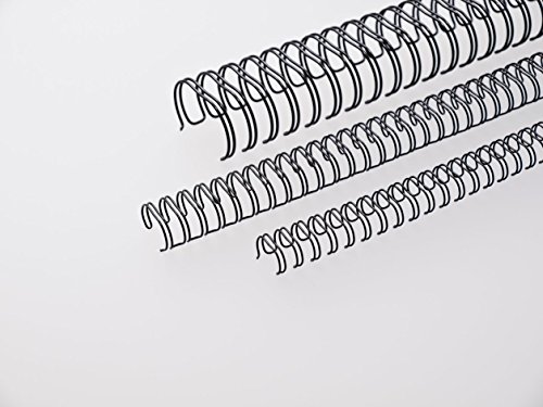 Renz One Pitch Wire Binding Elements 2: 1 23 Passanti, Diametro 16.0 Mm, 5/20,3 Cm Black, 50 Pezzi