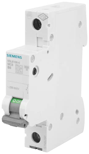 Siemens 5Sv13166Kk10 Fi/Ls Compatto Rcbo 1P+N 6Ka Typa 30Ma B10 230V, Protezione Da Sovraccarico E Corrente In 1Te (Risparmio Del 50% Di Spazio)