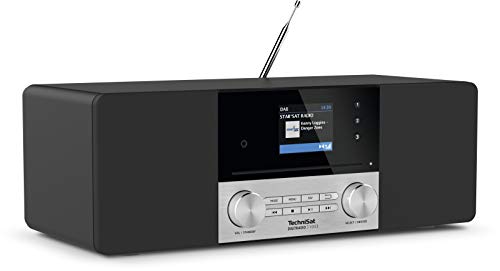 Technisat Digitradio 3 Voice - Sistema Compatto Radio Dab Stereo Con Controllo Vocale Offline In Tedesco (Dab+, Fm, Lettore Cd, Usb, Jack Per Cuffie,