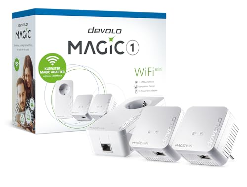 Devolo Magic 1 Wifi Mini Multiroom Kit (1200 Mbit, G.Hn, Powerline + Wlan, Mesh), 8570