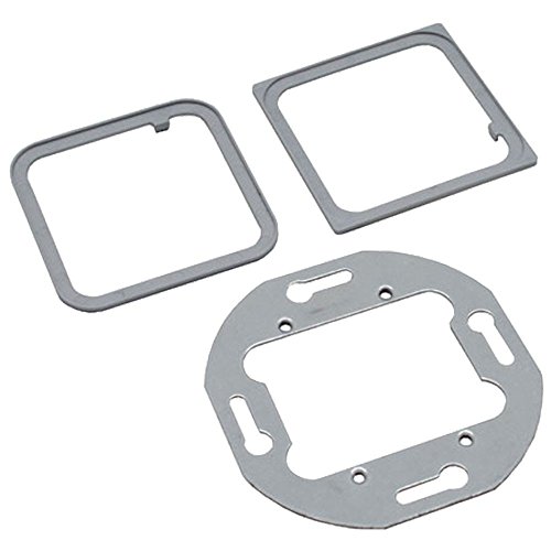 Kindermann 7442000001 - Telaio Di Montaggio Per Sistema Di Collegamento Multimediale, 55 X 55 Mm, Colore: Nero