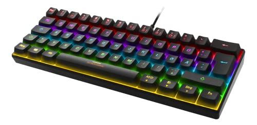 Deltaco Gaming Compatible Mini Mechanische Tastatur, Content Red Switches, Rgb - Schwarz