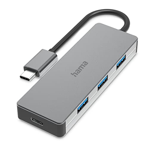 Hama - Hub Usb Type C 3 Porte Usb A + 1 Porta Usb Type C, Usb 3.2 Gen 2, 10 Gb/S, Alluminio