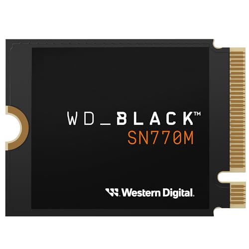Wd_Black Sn770M 1Tb M.2 2230 Nvme Ssd, Per Console Portatili Da Gaming E Laptop Compatibili, Con Pcie Gen 4.0, Fino A 5150Mb/S, Ideale Per Asus Rog Al