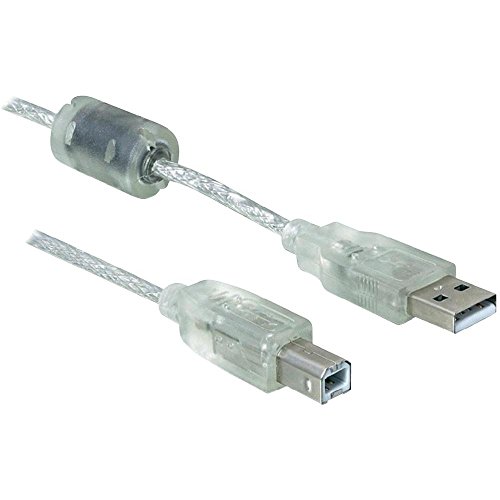 Delock Cable Usb 2.0 Typ-A Macho Usb 2.0 Typ-B Macho 0,5 M Transparente