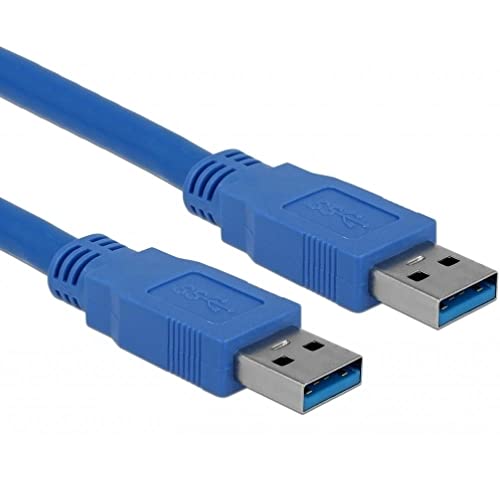 Delock Usb 3.0-A Male/Male - 1M Cavo Usb Usb A Blu