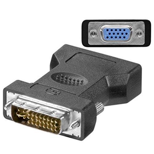Goobay Dvi-I M / Vga F Dvi-I 12+5 D-Sub Nero Cavo Di Interfaccia E Adattatore