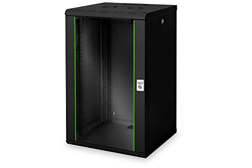 Digitus Dn-19 20U-6/6-Sw Rack 100 Kg Da Parete Nero, 20U, 600 Mm Profondità, Nero