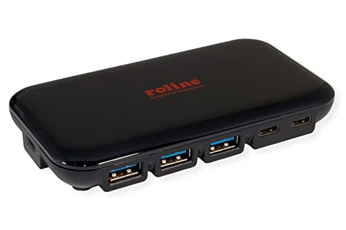 Roline Usb 3.2 Gen 2 Hub, 7X (3X Tipo C + 4X Tipo A)