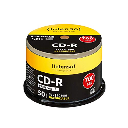 Intenso 1801125 Cdr Da 700 Mb, Argento
