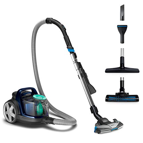 Philips Fc9556/09 - Aspirapolvere Senza Sacchetto Powerpro Active, 650 W, Capacità Polvere 1,5 L, Spazzola Morbida E Spazzola Speciale Per Mobili Inte